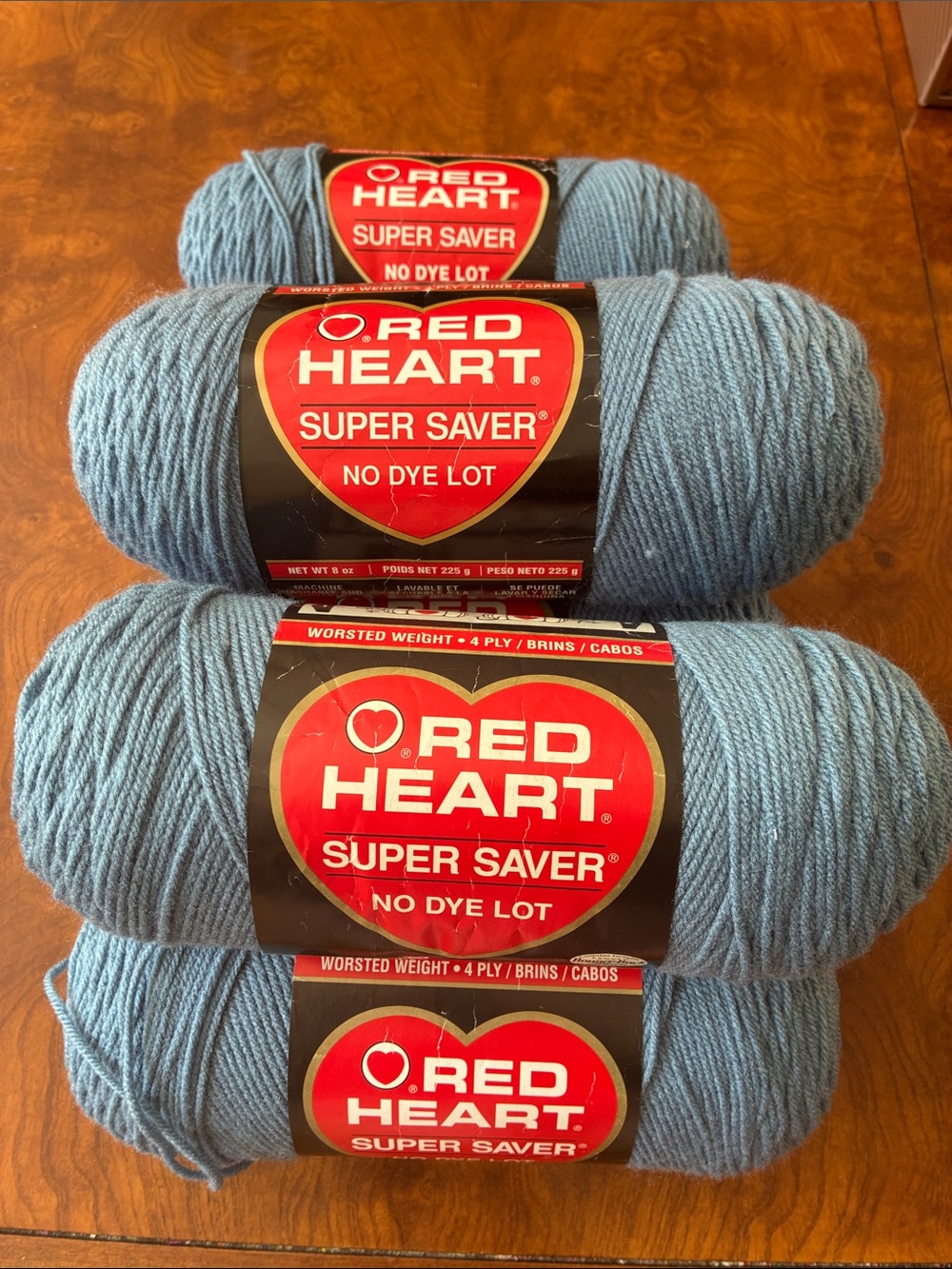 Red Heart Super Saver Acrylic Yarn - Light Blue